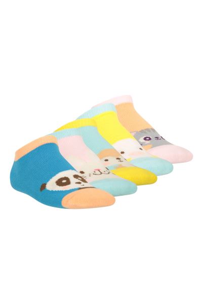 Little Animal Baby Socks 5-Pack Yellow Mountain Warehouse Brands