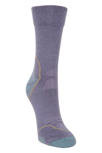 Merino Hiker Womens Quarter Length Socks Mountain Warehouse Lilac Brands