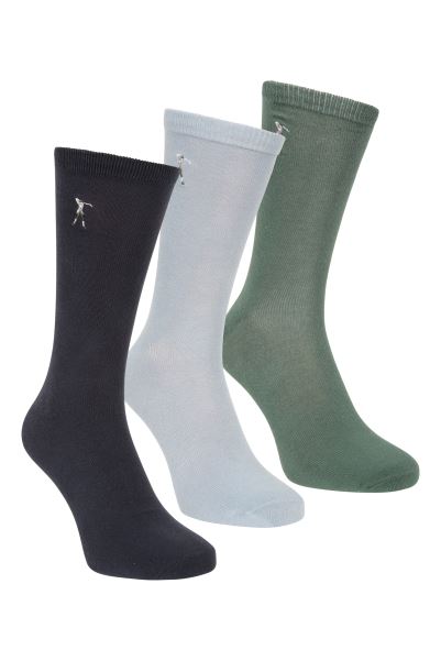 Mountain Warehouse Golf Mens Bamboo Socks 3-Pack Fashion Navy