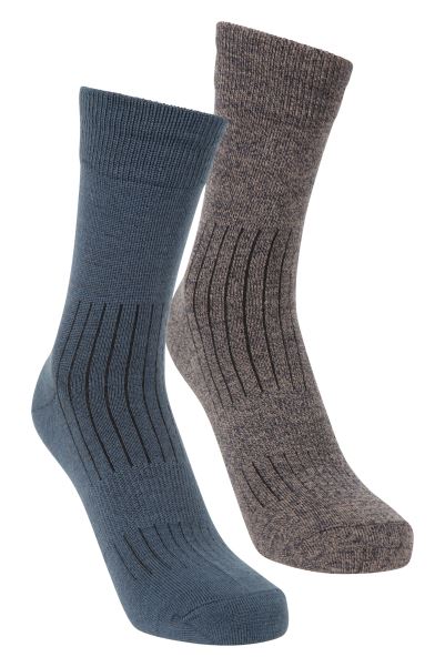 Petrol Mountain Warehouse Original Mens Lightweight Merino Socks 2-Pack