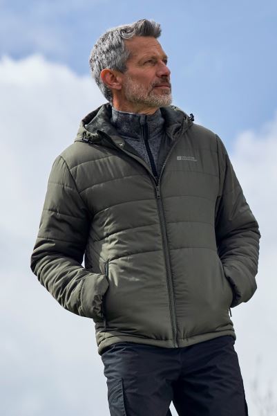 Khaki Shambala Mens Padded Jacket Original Mountain Warehouse