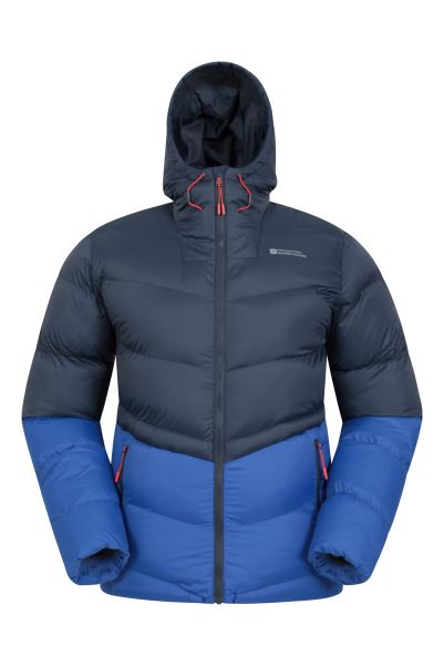Discover Mens Padded Jacket Hot Cobalt Mountain Warehouse