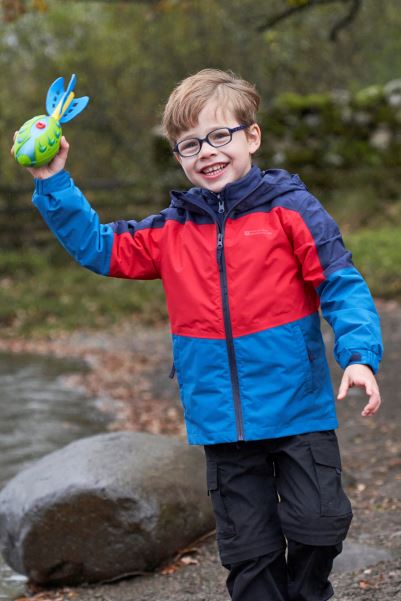 Mountain Warehouse New Dark-Blue Cannonball Ii Kids 3 In 1 Waterproof Jacket