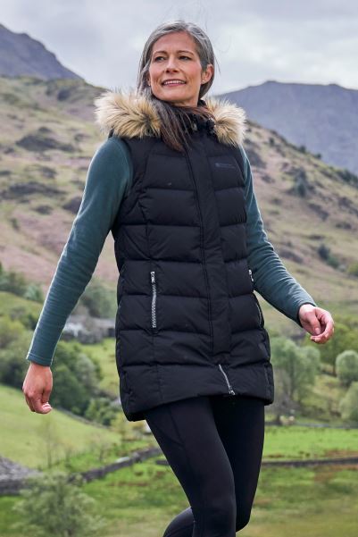 Isla Extreme Womens Rds Down Gilet Mountain Warehouse Black Origin