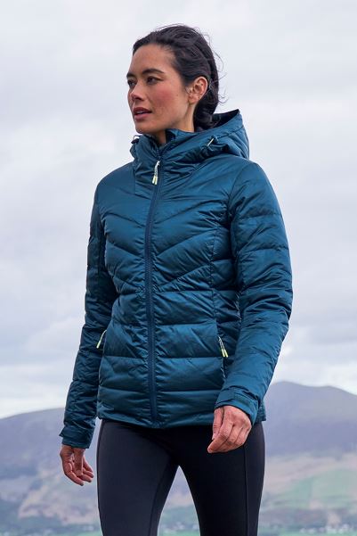 Best Tartarus Extreme Womens Rds Down Jacket Dark-Teal Mountain Warehouse