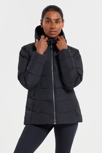 Hail Extreme Womens Rds Down Jacket Black Origins Mountain Warehouse