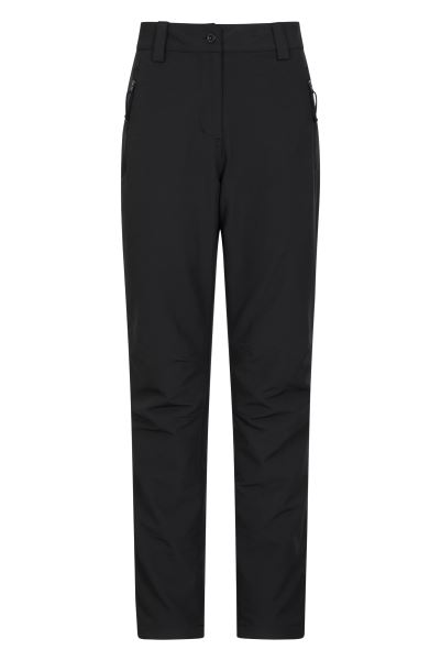 Origin Mountain Warehouse Black Arctic Ii Fleece Lined Stretch Womens Trousers