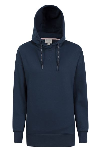 Navy Mountain Warehouse Solo Womens Longline Hoodie New