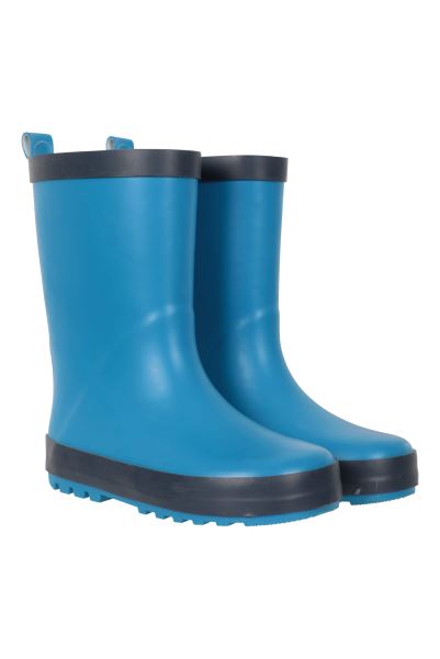 Mountain Warehouse Blue Rubber Kids Wellies Origin