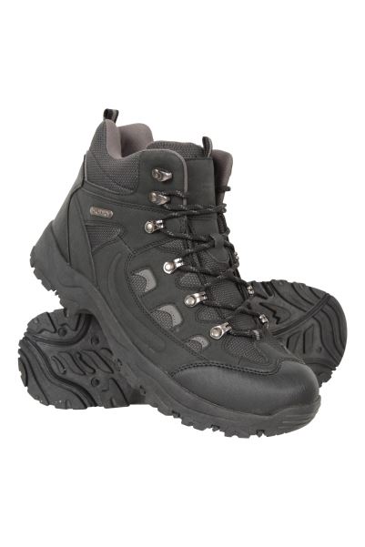 Mountain Warehouse Black Best Adventurer Mens Thermal Waterproof Boots