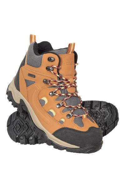 Light-Brown Hot Mountain Warehouse Adventurer Womens Waterproof Leather Boots
