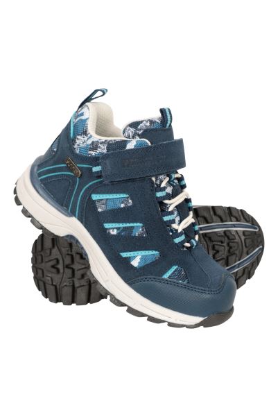 Blue Best Drift Toddler Printed Waterproof Boots Mountain Warehouse