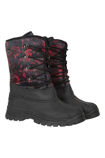 Mountain Warehouse Red Plough Mens Printed Snow Boots Collection