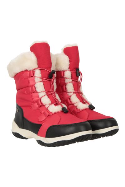 Snowflake Womens Adaptive Snow Boots New Red Mountain Warehouse