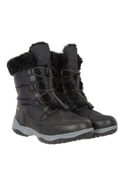 Best Snowflake Womens Adaptive Snow Boots Mountain Warehouse Black