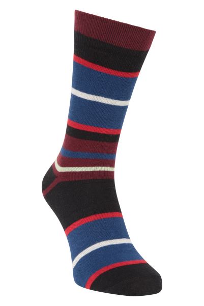 Lightweight Mens Anti-Chafe Walking Socks New Burgundy Mountain Warehouse