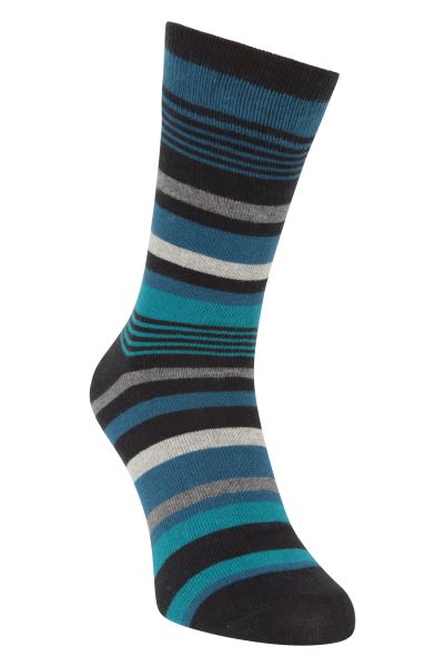 Navy Best Lightweight Mens Anti-Chafe Walking Socks Mountain Warehouse