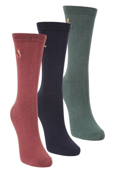Collection Mountain Warehouse Bamboo Womens Socks 3-Pack Navy