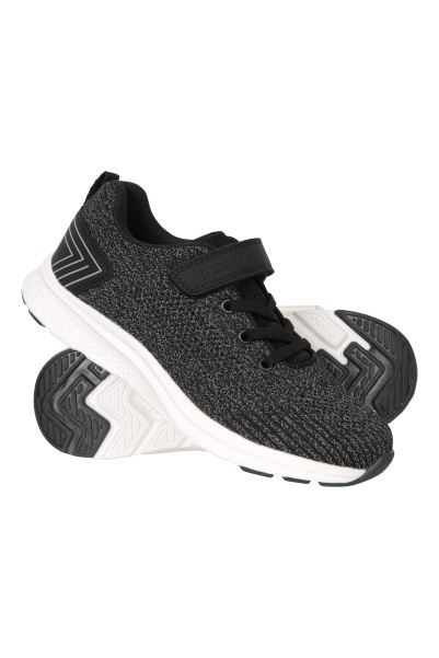 Hot Mountain Warehouse Black Be Seen Kids Adaptive Active Trainers
