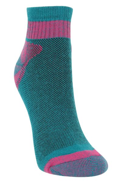 Hot Teal Mountain Warehouse Performance Merino Womens Ankle Socks