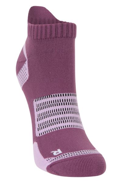 Fitness Womens Polygiene Ankle Socks Original Mountain Warehouse Purple