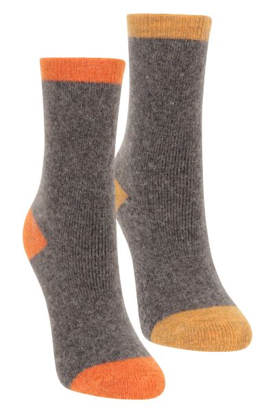 Mountain Warehouse Merino Explorer Kids Mid-Calf Socks Orange Origin