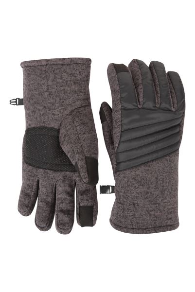 Charcoal Origin Mountain Warehouse Extreme Waterproof Mens Padded Gloves