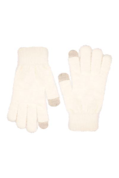 Mountain Warehouse Cream Soft Womens Touchscreen Gloves Original