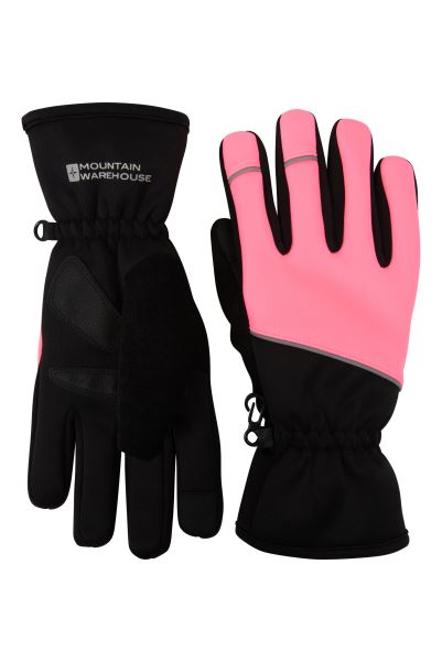 Mountain Warehouse Swift Womens Water-Resistant Cycling Gloves Pink Collection