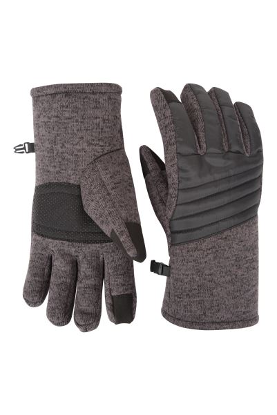 Mountain Warehouse Extreme Womens Waterproof Padded Gloves Charcoal New