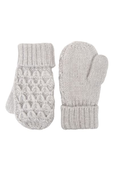 Chunky Knit Womens Gloves Grey Mountain Warehouse Brands