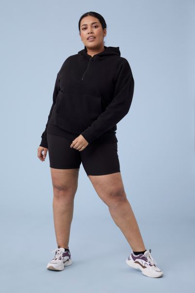 Original Black Active People Womens Zip Front Hoodie Mountain Warehouse