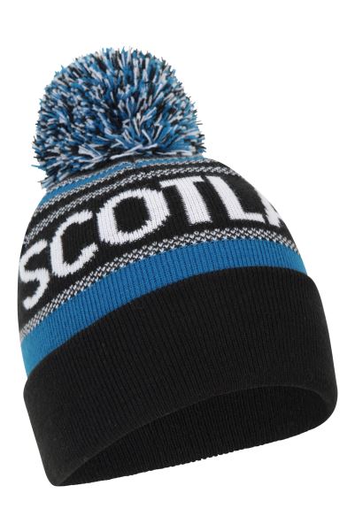 New Mountain Warehouse Scotland Pom Beanie Navy