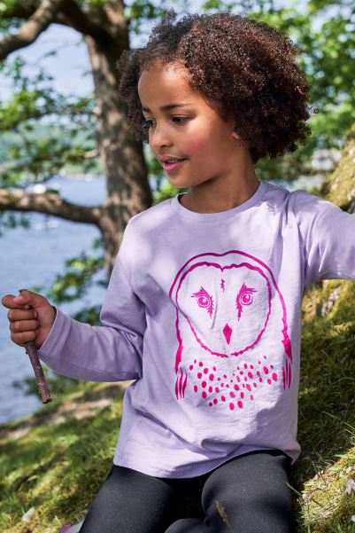 Ombre Flock Kids Organic T-Shirt Pink Brand Mountain Warehouse
