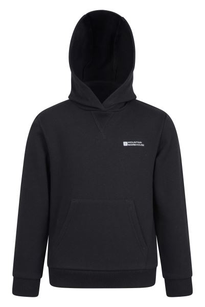 Mountain Warehouse Black Kids Active Club Pop Over Hoodie Best