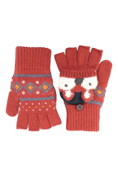 Mountain Warehouse Brown Collection Character Kids Fingerless Mittens