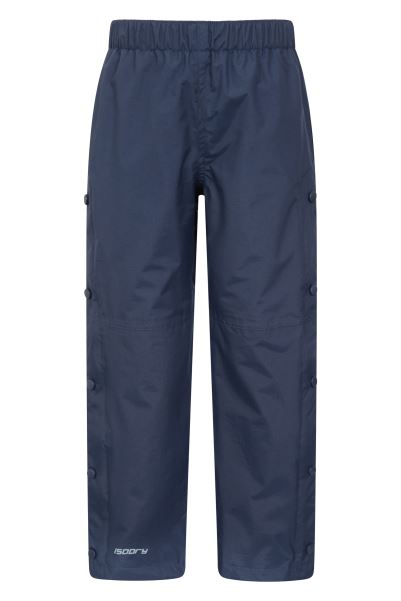 Downpour Kids Waterproof Trousers Navy Collection Mountain Warehouse