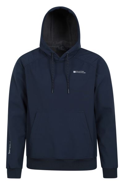 Navy Collections Mountain Warehouse Partick Mens Pullover Softshell
