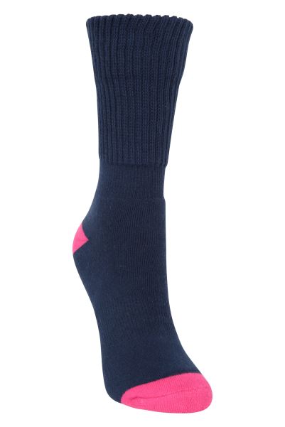 Double Layer Womens Walking Socks Mountain Warehouse Origins Dark-Blue
