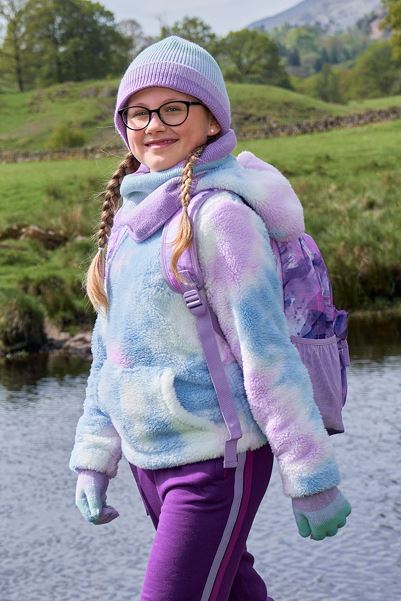 Rainbow Cosy Kids Hoodie Original Rainbow Mountain Warehouse