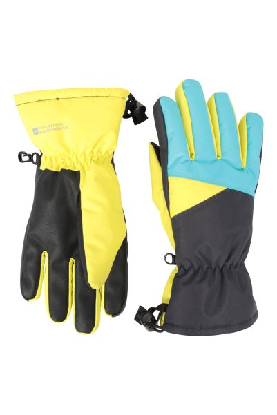 Lime Extreme Kids Waterproof Ski Gloves Ii Mountain Warehouse Original