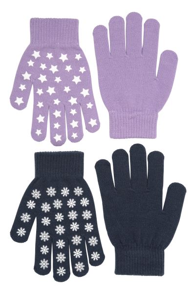 New Navy Magic Grippi Kids Glove 2-Pack Mountain Warehouse