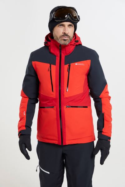 Brand Intergalactic Mens Extreme Ski Jacket Red Mountain Warehouse