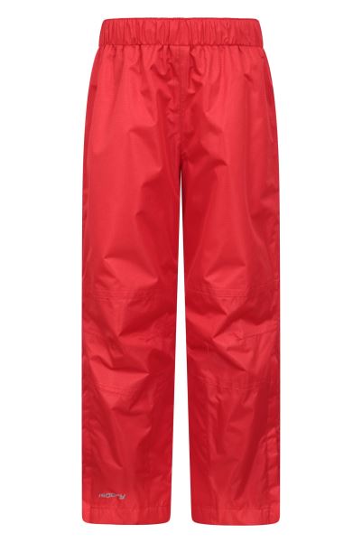 Spray Ii Kids Waterproof Overtrousers Red New Mountain Warehouse