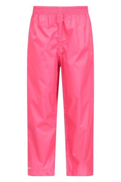Brand Pakka Ii Kids Waterproof Overtrousers Mountain Warehouse Bright-Pink