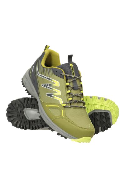 Lime Origins Mountain Warehouse Enhance Mens Waterproof Trail Runner Sneakers