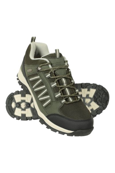 Mountain Warehouse Brand Green Path Mens Waterproof Shoes