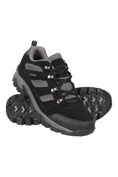 New Jet-Black Mountain Warehouse Voyage Mens Waterproof Boots