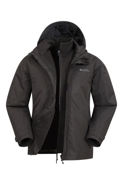Mountain Warehouse Origins Black Fell Ii Mens 3 In 1 Jacket
