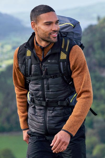 Black Turbine Ii Mens Padded Hybrid Vest Mountain Warehouse Origin